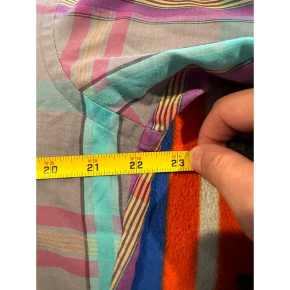 Wrangler Men's Size 16 Cowboy Cut Long Sleeves Button Down Shirt Multicolor - Picture 4 of 5